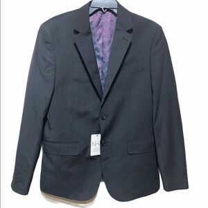 NHP men’s black striped‎ sport coat NWT 40R